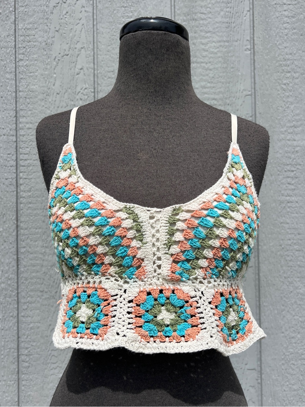 B.O.G. Collective Crochet Crop Top, L
